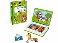 Janod - MagnetiBook Animals - Part Educational Magnetic Game Teaches Fine Motor
