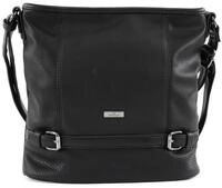 TOM TAILOR Juna Damen Hobo Bag Schultertasche Mittelgro&szlig; Schwarz