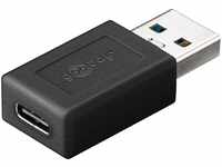 Goobay 45400 2 in 1 Superspeed Adapter USB 3.0 (Typ A) auf USB-C, verwandelt den USB