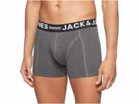 JACK & JONES Herren Boxershorts Jacsense Mix Color Trunks Noos, Grau (Dark Grey