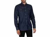 G-STAR RAW Herren Unisex 3301 Slim Shirt, Blau (rinsed D12697-D013-082), XL