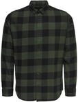 Kariertes Holzf&auml;ller Hemd Basic Langarm Flanellhemd Freizeit Karo Slim Fit...