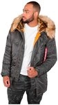 Alpha Industries N3B VF 59 Winterjacke f&uuml;r Damen Greyblack
