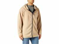 Urban Classics Herren Hooded Sherpa Zip Jacket Jacke, Beige (Darksand 00806),