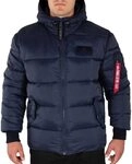 Alpha Industries Hooded Puffer Alpha FD Winterjacke f&uuml;r Damen Rep.Blue