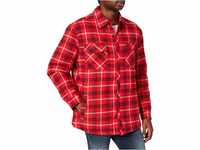 Urban Classics Urban Classics Herren Plaid Quilted Shirt Jacket Jacke,