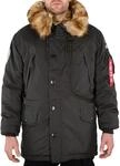 Alpha Industries Polar Jacket Winterjacke f&uuml;r Herren Black Olive