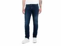 Replay Herren Jeans Anbass Slim-Fit mit Power Stretch, Dark Blue 007-1 (Blau),...