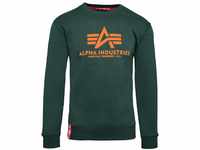 Alpha Industries Herren Basic Pullover Sweatshirt, Dunkel Petrol, L