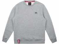 Alpha Industries Basic Sweater Small Logo Sweatshirt für Herren Grey Heather