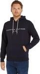 Tommy Hilfiger Herren Hoodie Core Tommy Logo mit Kapuze, Blau (Sky Captain), XL