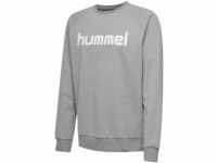 Hummel Herren Hmlgo Cotton Logo Sweatshirt, Grey Melange, M EU