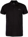 Kappa Unisex Polo Shirt PELEOT Damen Herren 303173 schwarz, Bekleidungsgr&ouml;&szlig;e:M