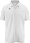 Kappa Unisex Polo Shirt PELEOT Damen Herren 303173 Weiss, Bekleidungsgr&ouml;&szlig;e:L