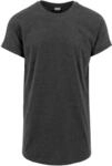 Urban Classics Herren T-Shirt Long Shaped Turnup Tee, l&auml;ssiges T-Shirt f&uuml;r M&auml;nner,