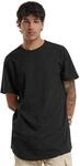 Urban Classics Herren Geformtes langes T-Shirt, Schwarz, M
