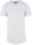 Urban Classics Herren Shaped Long Tee T-Shirt, Wei&szlig; (white), S