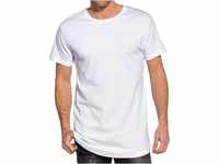 Urban Classics Herren Shaped Long Tee T-Shirt, Weiß (Weiß 220), S