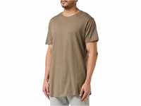 Urban Classics Herren Shaped Long Tee T-Shirt, Grün (Armeegrün 1144), L