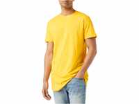 Urban Classics Herren Shaped Long Tee T-Shirt, Gelb (Chrome Yellow), XL