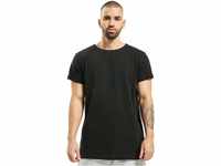 Urban Classics Herren Turnup Tee T-Shirt, Schwarz (Black 7), X-Large