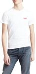 Levi's Herren 2-Pack Crewneck Graphic Tee T-Shirt, White / Mid Tone Grey Heather, S