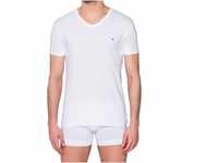GANT Herren ORIGINAL Slim V-Neck T-Shirt, Weiß (White 110), XX-Large