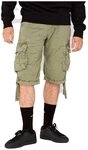 Alpha Industries Jet Shorts f&uuml;r Herren Light Olive