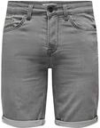 ONLY & SONS Herren Onsply Reg Gr Jog Pk 8583 Dnm Noos Jeans-Shorts, Grey Denim, XS EU