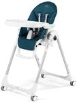 Peg Perego Prima Pappa Follow Me - Petrolio - Hochstuhl mit Baby-Liegefunktion und 4