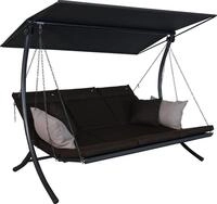 ANGERER Hollywoodschaukel Swing Smart braun | Gartenschaukel Made in Germany,