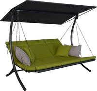 ANGERER Hollywoodschaukel Swing Smart hellgr&uuml;n | Gartenschaukel Made in Germany,