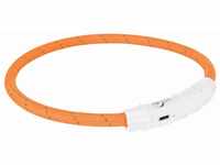 Trixie Flash Leuchtring USB M - L (45 cm/ø 7 mm) orange