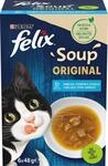 Felix Katzennassfutter Soup Geschmacksvielfalt aus dem Wasser mit Kabeljau,
