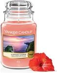 Yankee Candle Duftkerze im Glas (gro&szlig;) | Cliffside Sunrise | Kerze mit langer