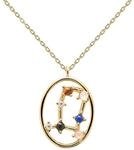 PDPAOLA - Halskette Zwillinge - 925er Sterlingsilber 18k Vergoldung - Damenschmuck