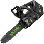 Greenworks GD40TCS Akku Kettens&auml;ge mit b&uuml;rstenlosem Motor, 25 cm Blattl&auml;nge,...