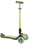GLOBBER Elite Deluxe Lights &ndash; Tretroller Kinder, 120/80 mm, ABEC 5, 3-r&auml;drig,