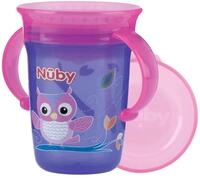 Nuby - 360&deg; Wonder Cup mit Handgriffen - Trinklernbecher mit 360&deg; Trinkrand - 240