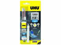 UHU Turbo FiX² Flex 10 g, Super schneller, transparenter 2-Komponenten