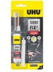 UHU Turbo FiX&sup2; Plastik, Schneller, starker Zweikomponenten-Reparaturkleber, 10 g