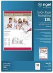 SIGEL IP182 InkJet Papier Professional, A4, 50 Blatt, spezialbeschichtet matt, wei&szlig;,
