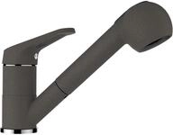 SCHOCK&reg; K&uuml;chenarmatur Cosmo Asphalt I Graue Hochdruck Armatur mit ausziehbarer