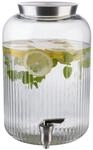 APS 10855 Getr&auml;nkespender, 7 Liter, Glasbeh&auml;lter, Edelstahl Zapfhahn, &Oslash; 20 cm,