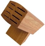 KAI Wasabi traditioneller Messerblock aus Holz - Premiumqualit&auml;t Eiche - Platz f&uuml;r