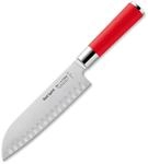 F. DICK Santoku, K&uuml;chenmesser, Red Spirit (Messer mit Klinge 18 cm, X55CrMo14 Stahl,