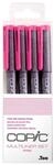 COPIC Multiliner Set, Pink, 4 Fineliner in verschiedenen Strichst&auml;rken, Zeichen