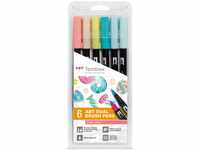 Tombow ABT Dual Brush Pen mit zwei Spitzen Candy Colours 6St, bunt, 1 Stück...
