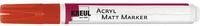 KREUL 46234 - Acryl Matt Marker Medium, mit Rundspitze ca. 2 - 4 mm, rot, matte,