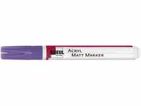 KREUL 46236 - Acryl Matt Marker Medium, mit Rundspitze ca. 2 - 4 mm, lila,...